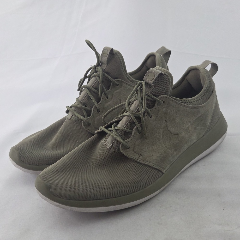 NIke Aptare SE Sneakers Mens 11 Olive Green‎ Suede Lace Up Athleisure Shoes